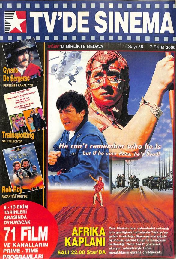 TVDE SINEMA magazine side cover Issue 56 7 October 2000