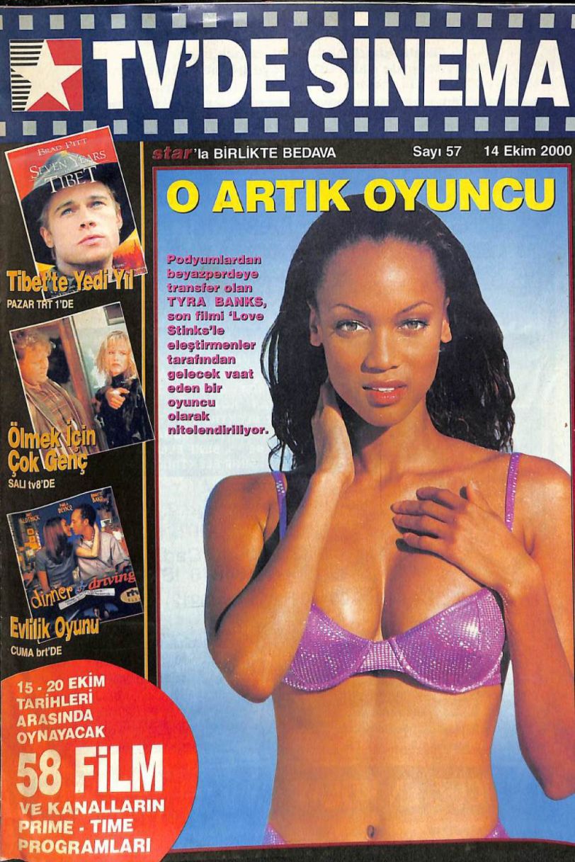 TVDE SINEMA magazine side cover Issue 57 14 October 2000