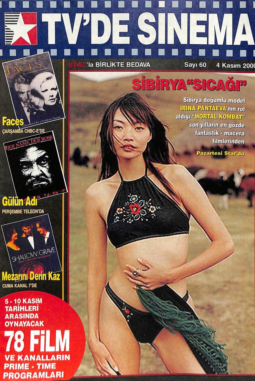 TVDE SINEMA magazine side cover Issue 60 4 November 2000