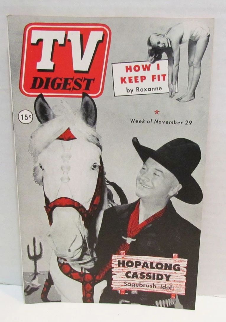TV DIGEST magazine side cover 29 November 1952