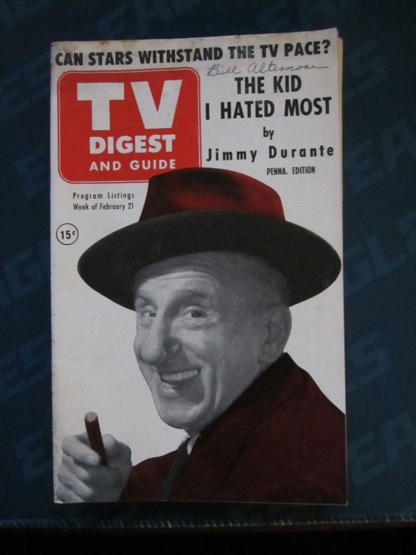 TV DIGEST magazine side cover 21 February 1953