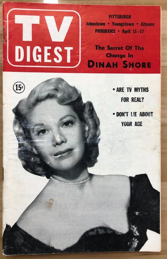 TV DIGEST magazine side cover 11 April 1953