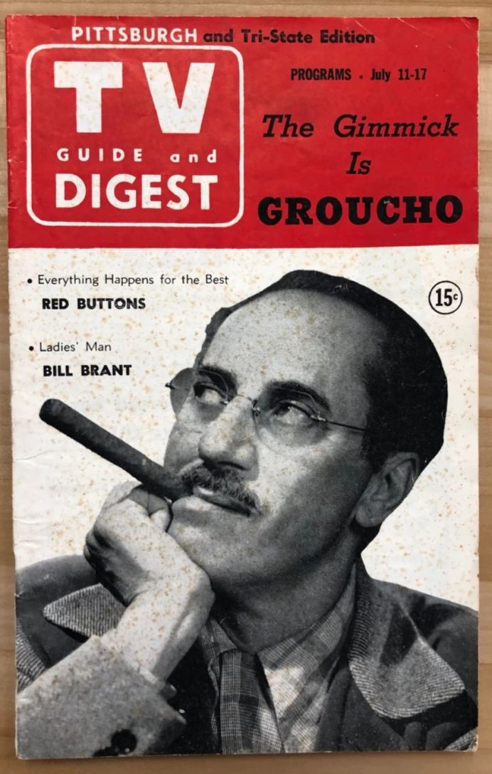 TV DIGEST magazine side cover 11 July 1953