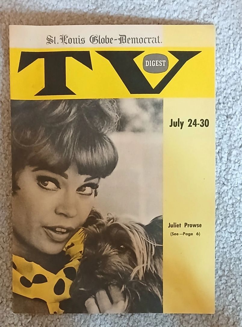 TV DIGEST magazine side cover 24 July 1965