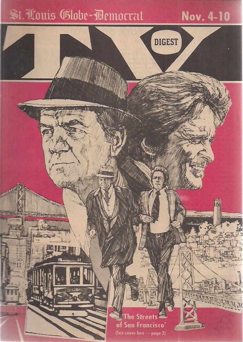 TV DIGEST magazine side cover 4 November 1972