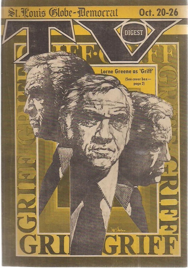 TV DIGEST magazine side cover 20 October 1973