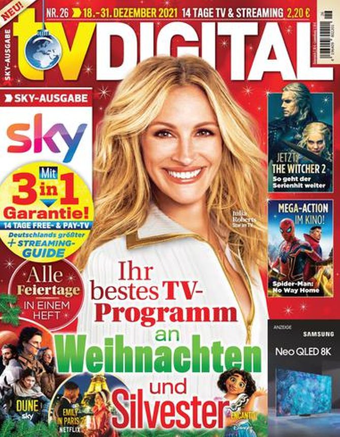 TV DIGITAL magazine side cover Issue 26 18 December 2021