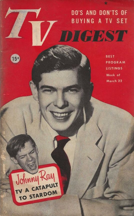 TV DIGEST magazine side cover 22 March 1952