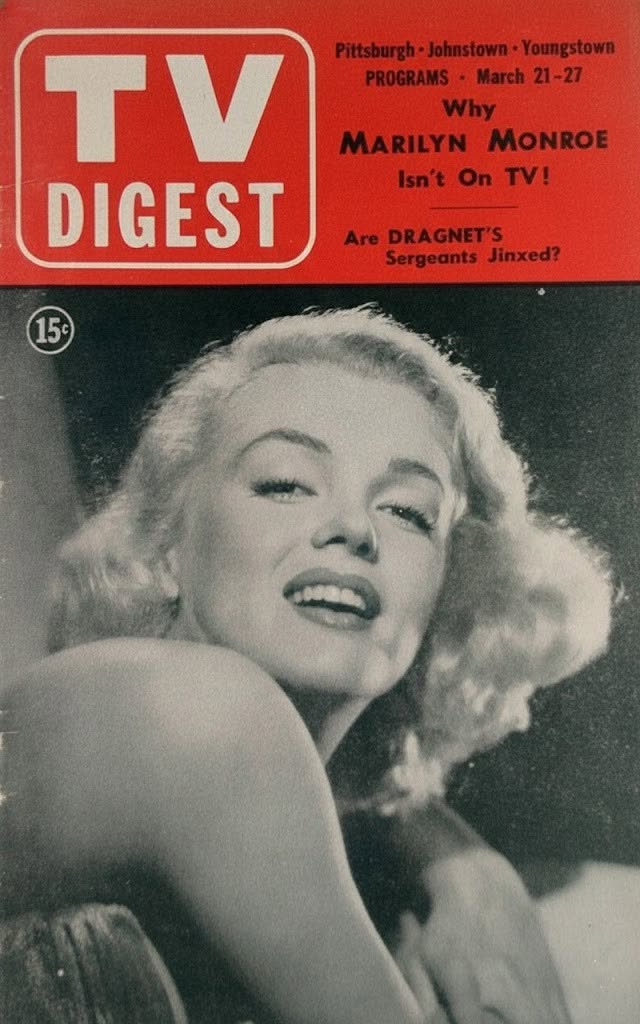 TV DIGEST magazine side cover 21 March 1953