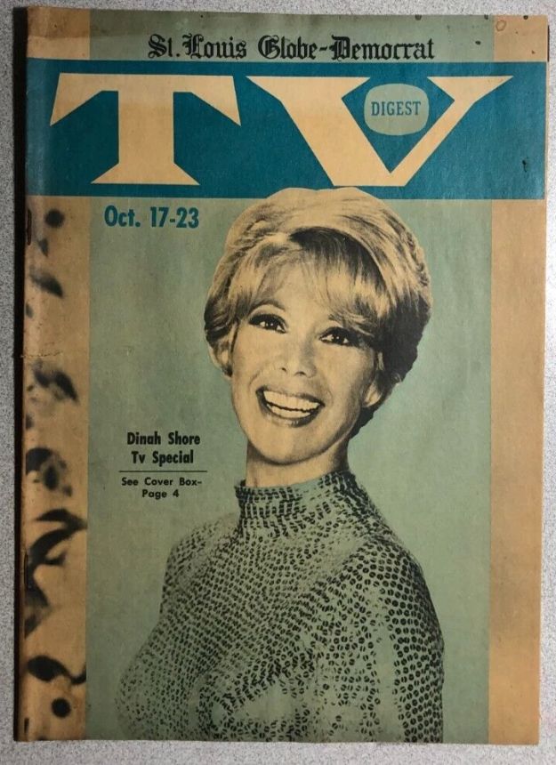 TV DIGEST magazine side cover 17 October 1964