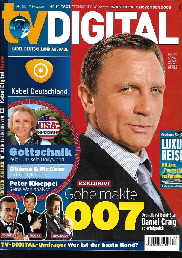 TV DIGITAL magazine side cover Issue 22 17 October 2008