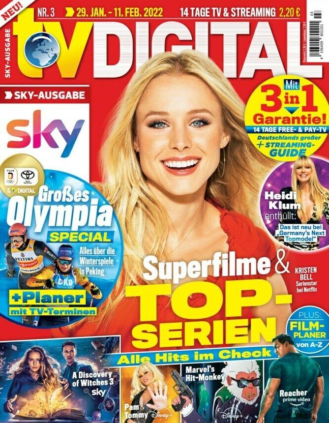 TV DIGITAL magazine side cover Issue 3 29 January 2022