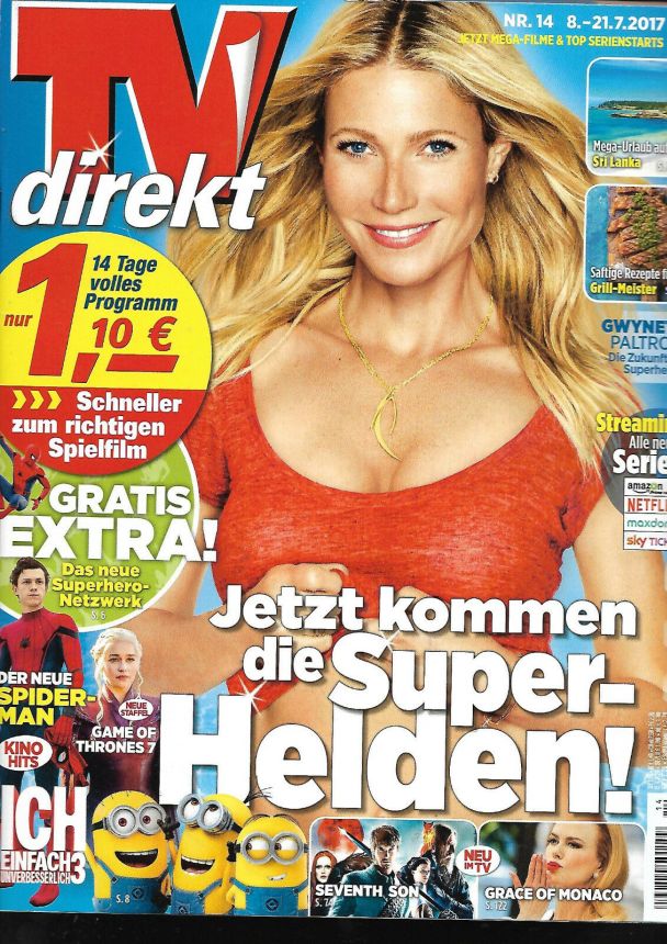 TV DIREKT magazine side cover Issue 14 8 July 2017
