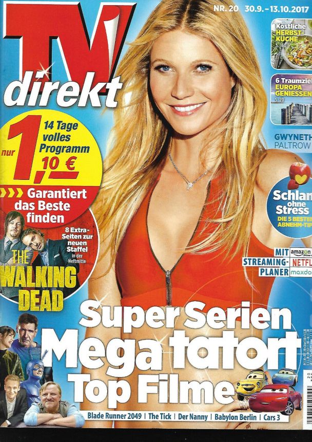 TV DIREKT magazine side cover Issue 20 30 September 2017