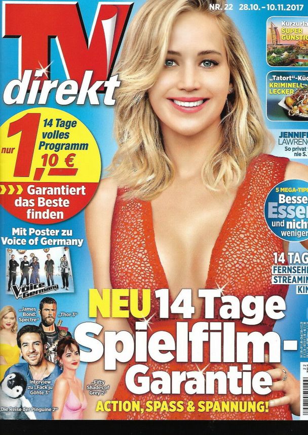 TV DIREKT magazine side cover Issue 22 28 October 2017