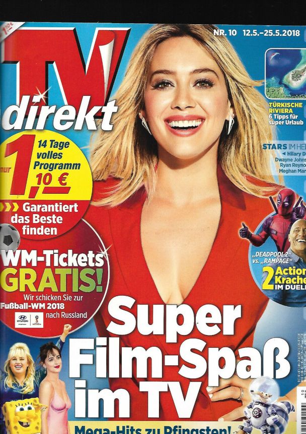 TV DIREKT magazine side cover Issue 10 12 May 2018