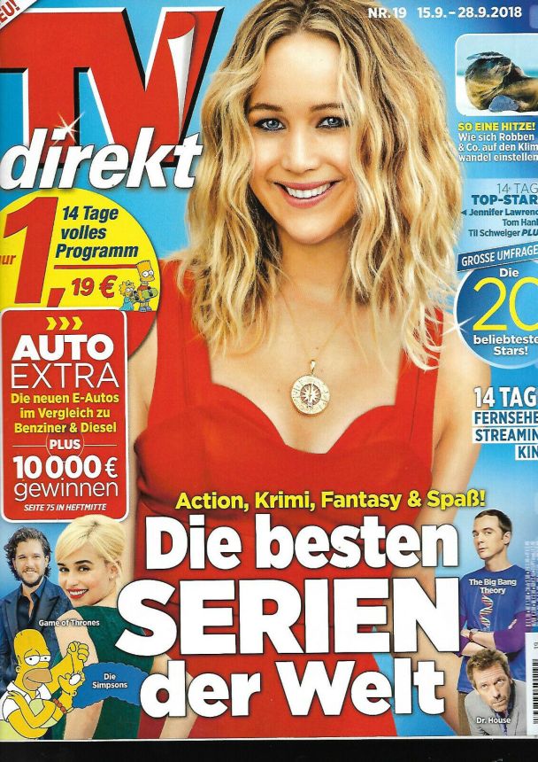 TV DIREKT magazine side cover Issue 19 15 September 2018