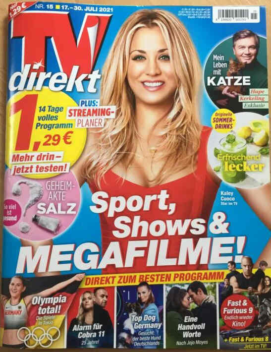 TV DIREKT magazine side cover 17 July 2021