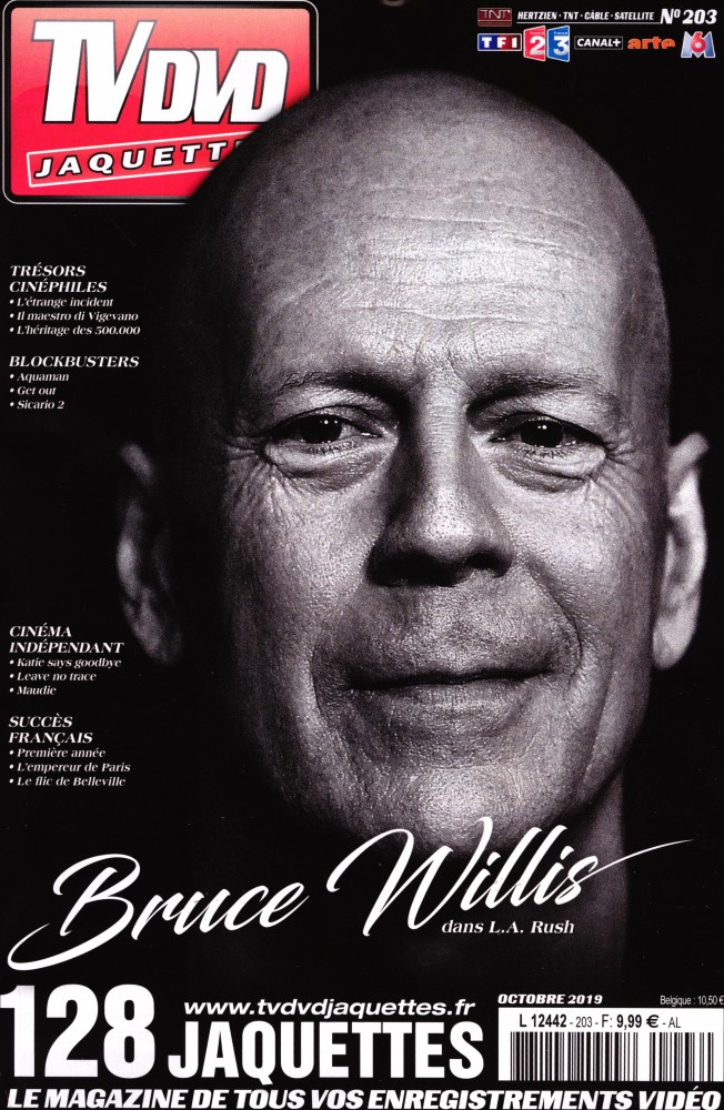 TV DVD JAQUETTES magazine side cover Issue 203  October 2019