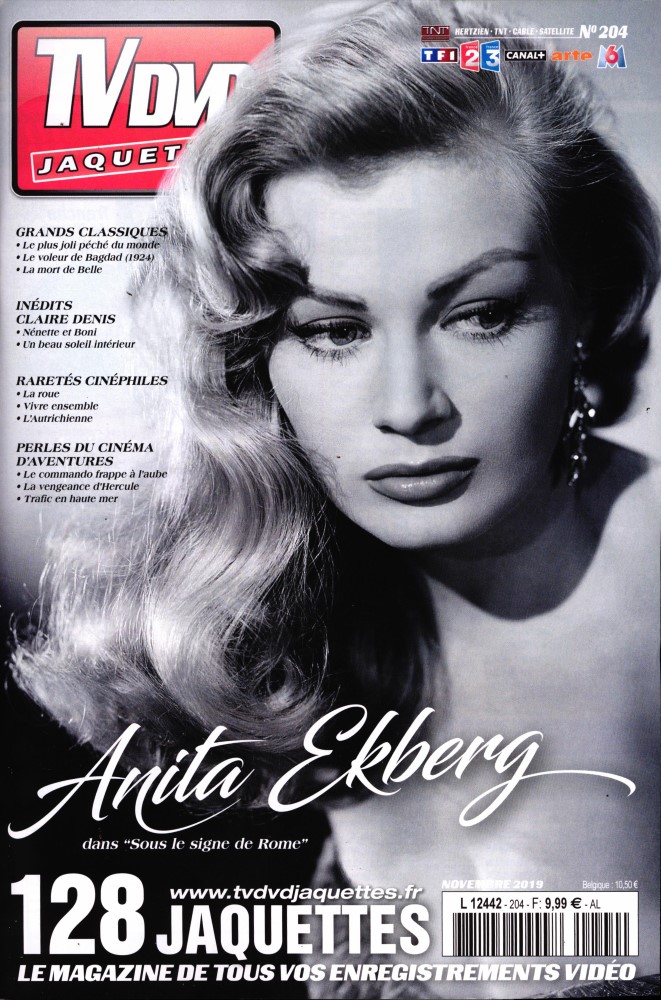 TV DVD JAQUETTES magazine side cover Issue 204  November 2019