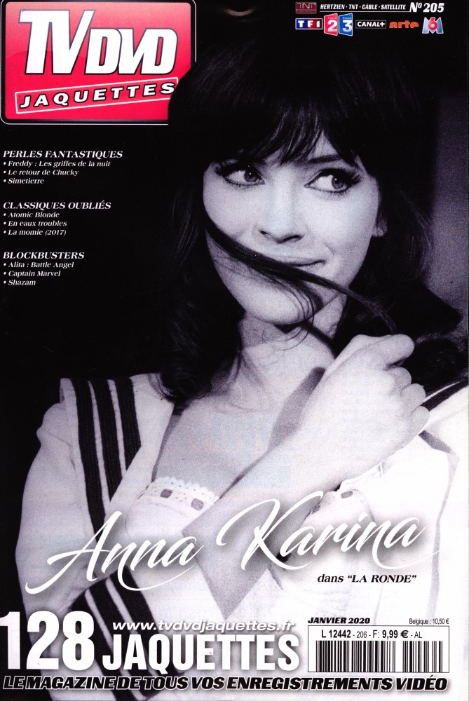 TV DVD JAQUETTES magazine side cover Issue 206  January 2020