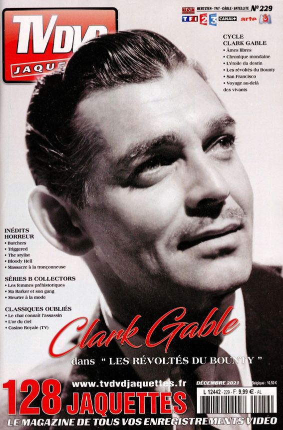 TV DVD JAQUETTES magazine side cover Issue 229.  December 2021