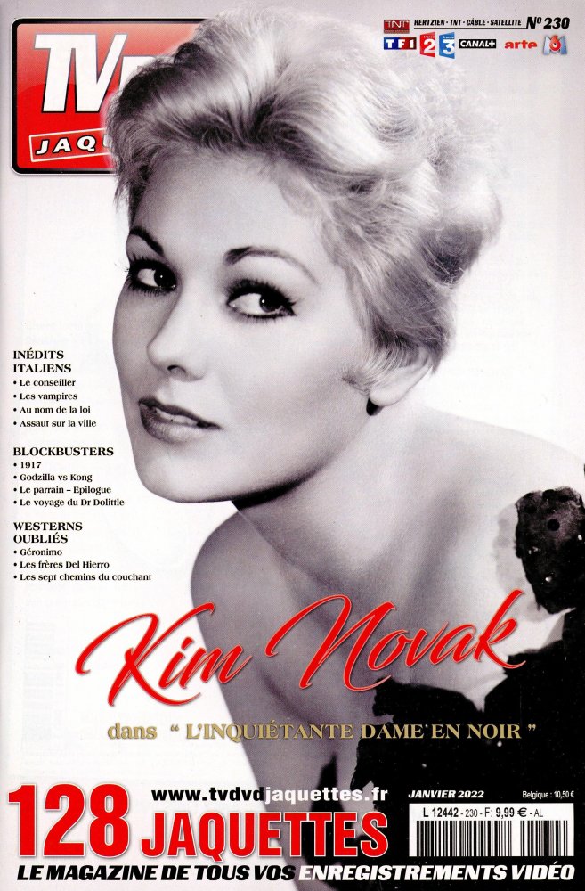TV DVD JAQUETTES magazine side cover Issue 230  January 2022