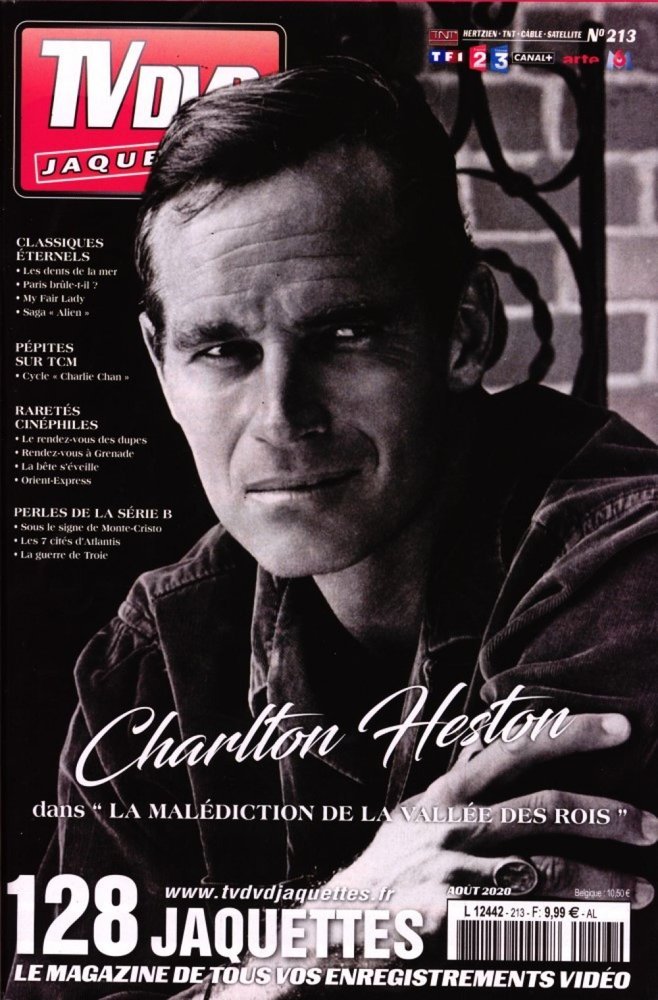 TV DVD JAQUETTES magazine side cover Issue 213  August 2020