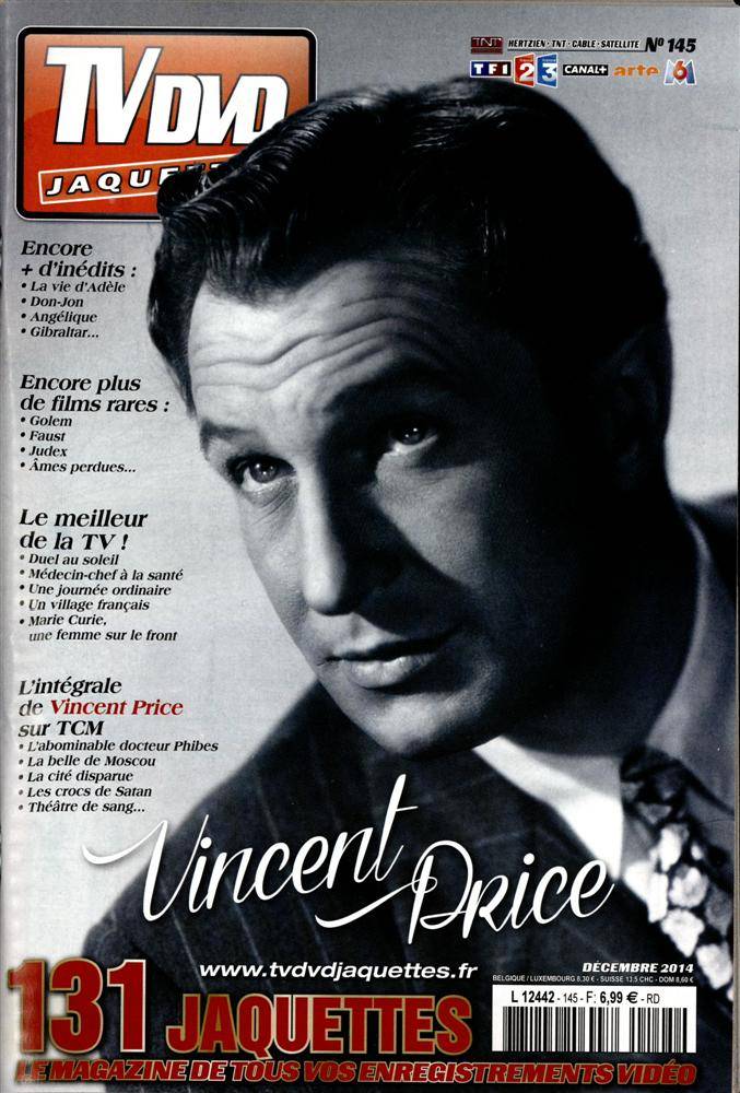 TV DVD JAQUETTES magazine side cover Issue 145 December 2014