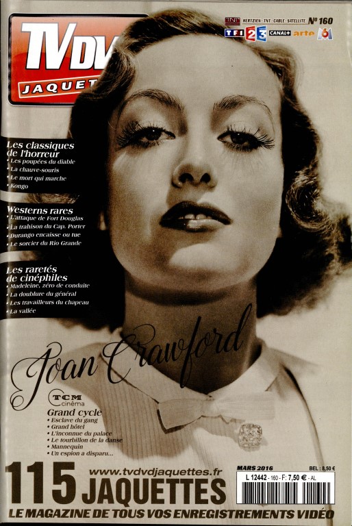 TV DVD JAQUETTES magazine side cover Issue 160 March 2016