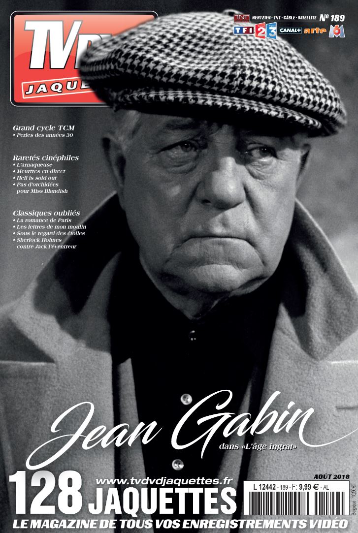 TV DVD JAQUETTES magazine side cover Issue 189  August 2018