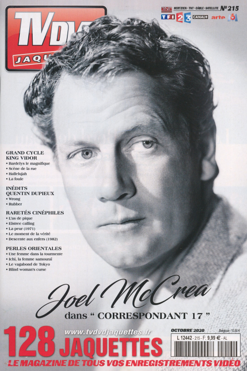 TV DVD JAQUETTES magazine side cover Issue 215  October 2020