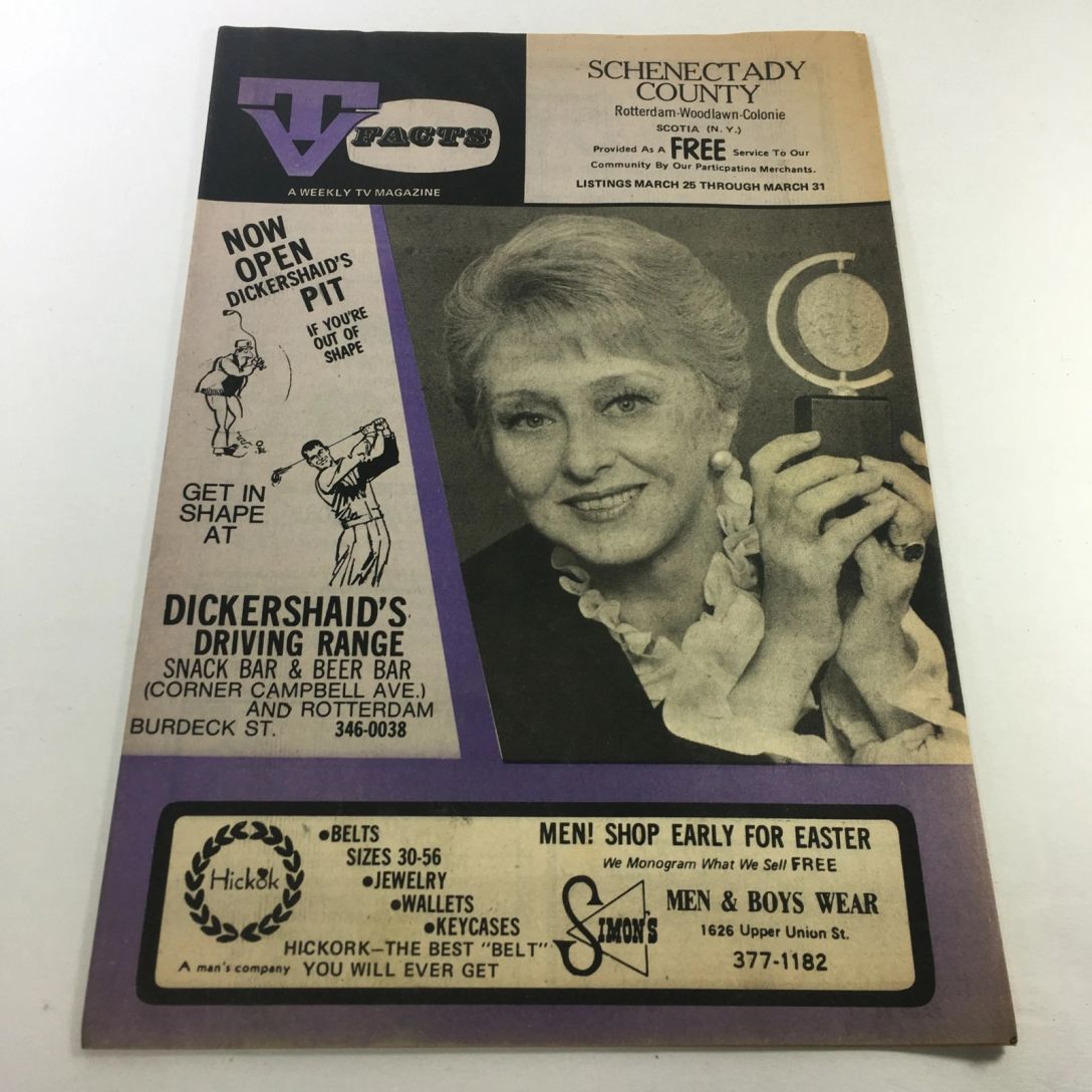 TV FACTS magazine side cover 25 March 1971