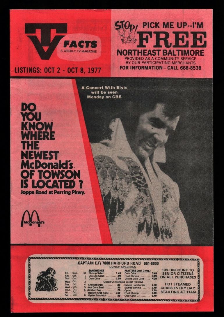 TV FACTS magazine side cover 2 October 1977