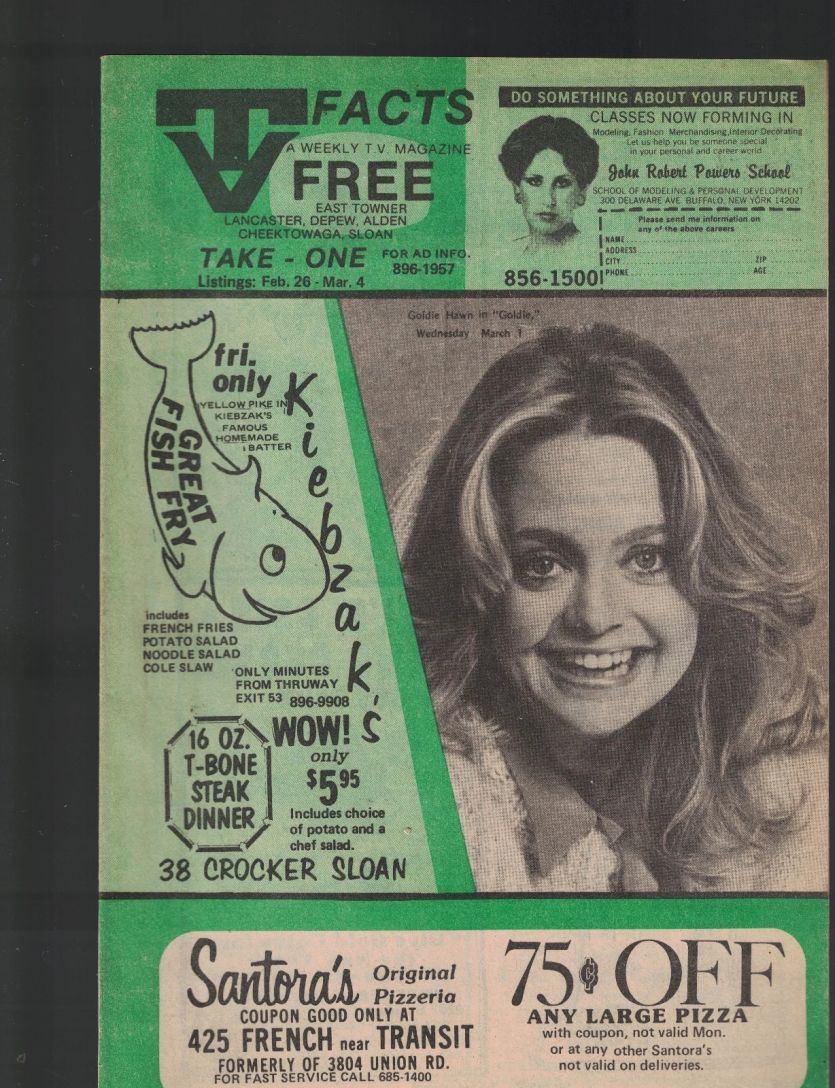 TV FACTS magazine side cover 26 February 1978