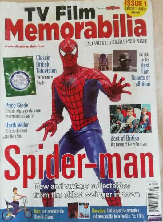 TV FILM MEMORABILIA magazine side cover Issue 1  May 2007