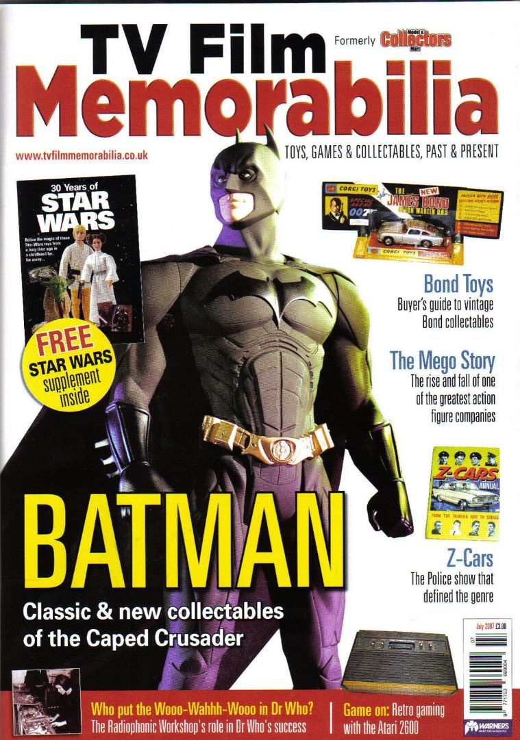TV FILM MEMORABILIA magazine side cover Issue 3  July 2007