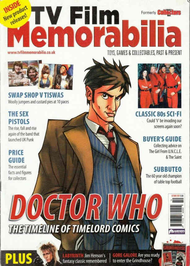 TV FILM MEMORABILIA magazine side cover Issue 6  October 2007