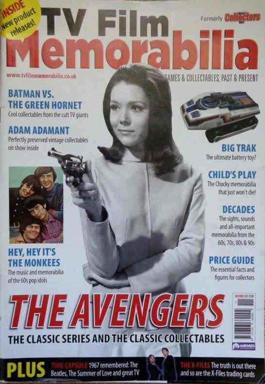 TV FILM MEMORABILIA magazine side cover Issue 7  November 2007