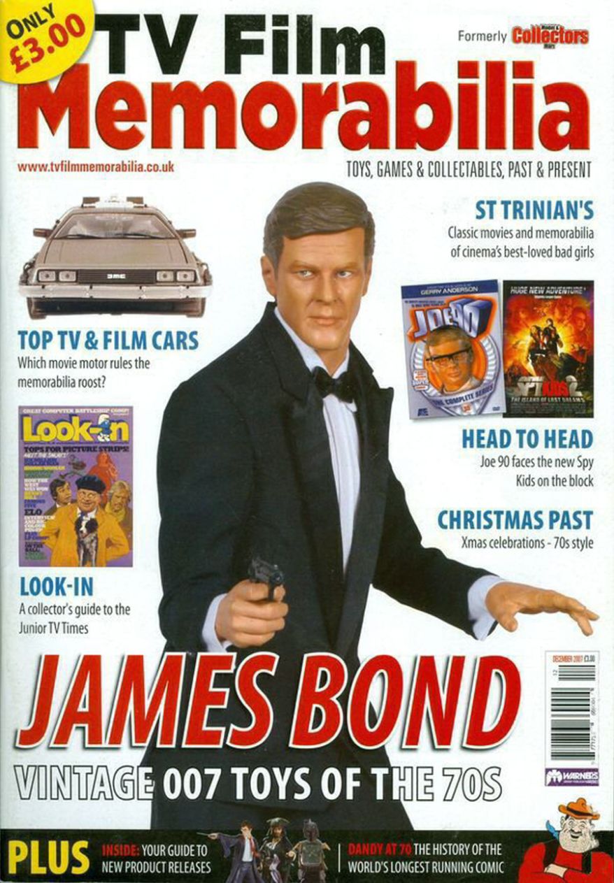 TV FILM MEMORABILIA magazine side cover Issue 8  December 2007