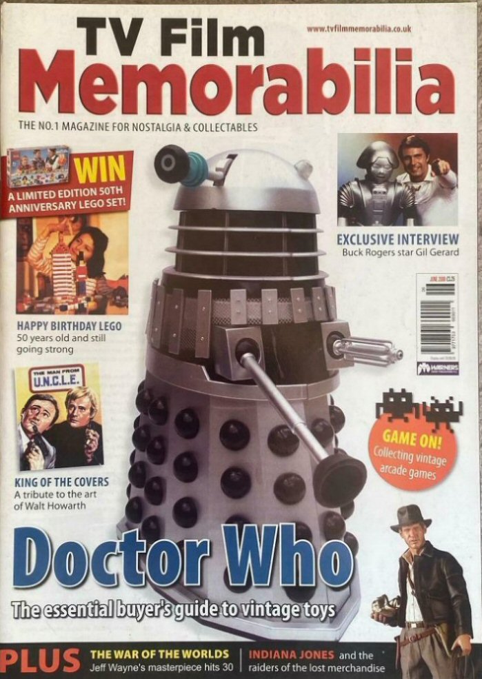 TV FILM MEMORABILIA magazine side cover Issue 14  June 2008