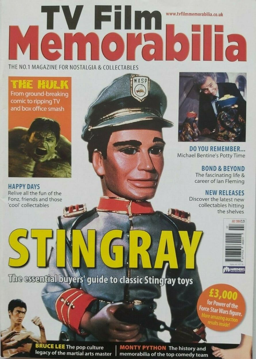 TV FILM MEMORABILIA magazine side cover Issue 15  July 2008
