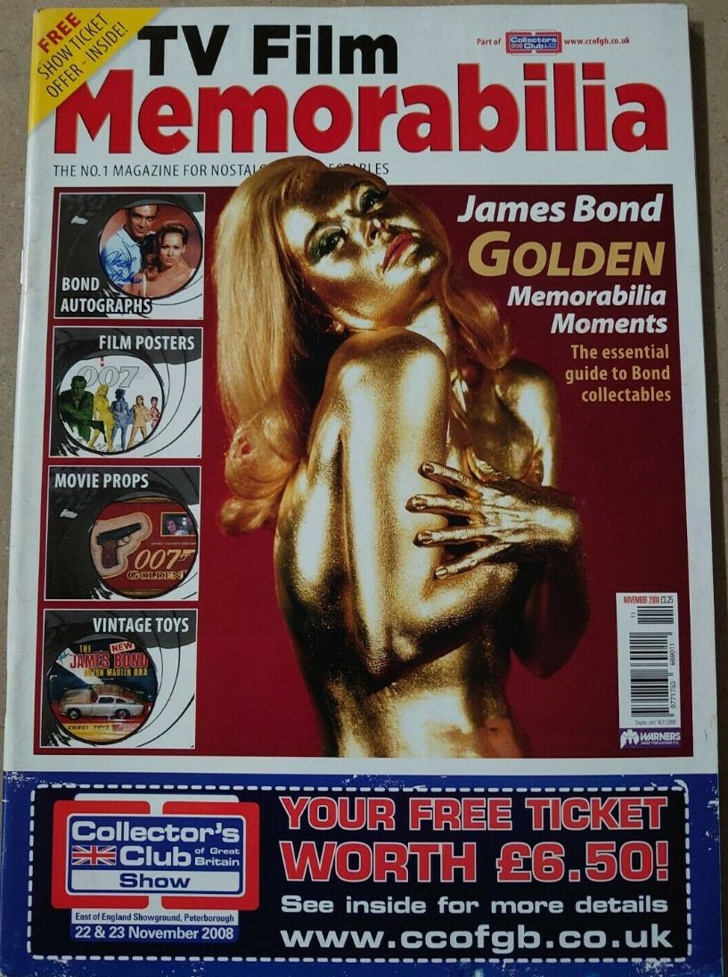 TV FILM MEMORABILIA magazine side cover Issue 19  November 2008