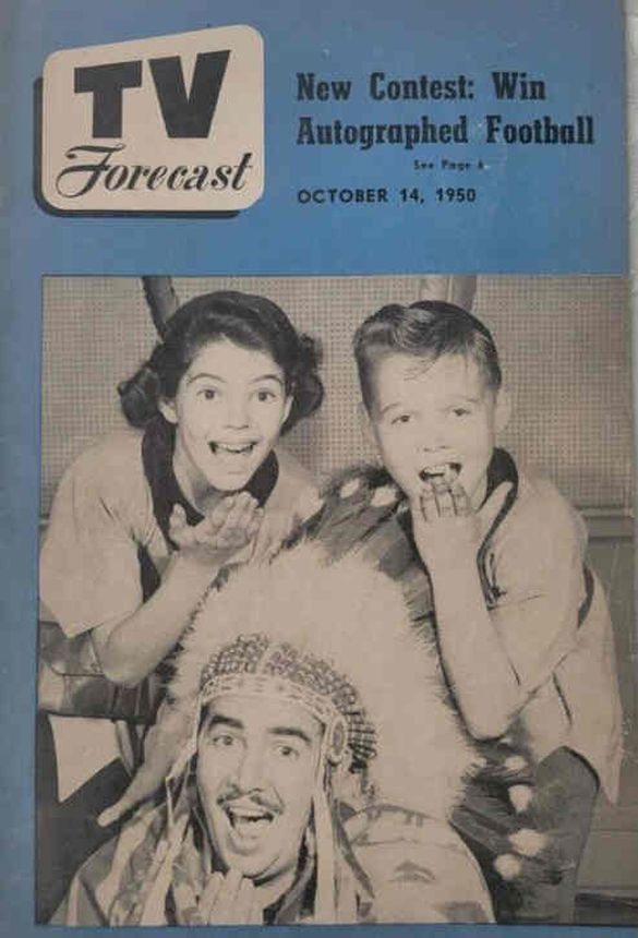 TV FORECAST magazine side cover 14 October 1950