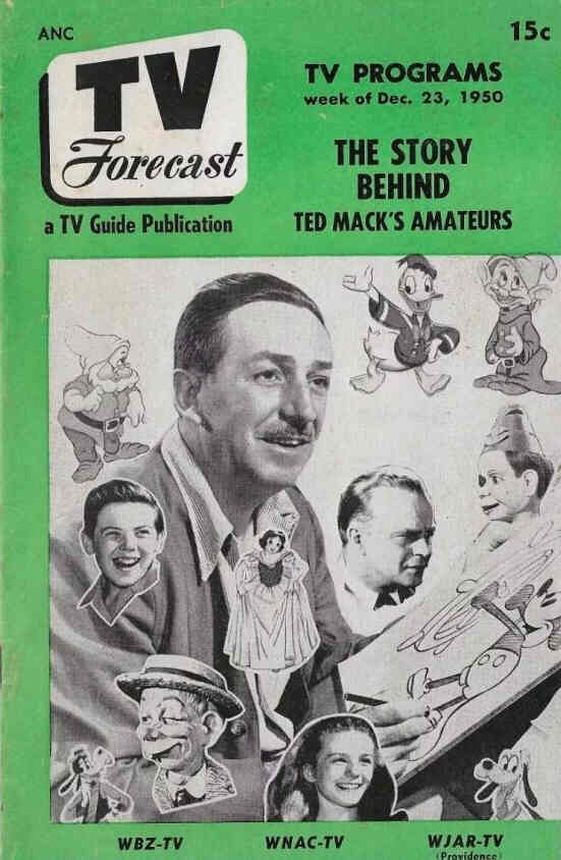 TV FORECAST magazine side cover 23 December 1950