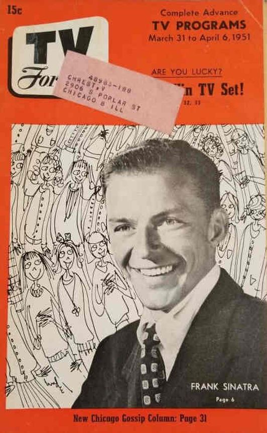 TV FORECAST magazine side cover 31 March 1951