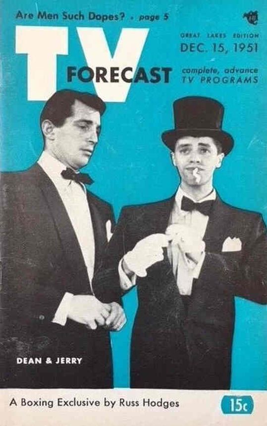 TV FORECAST magazine side cover 15 December 1951