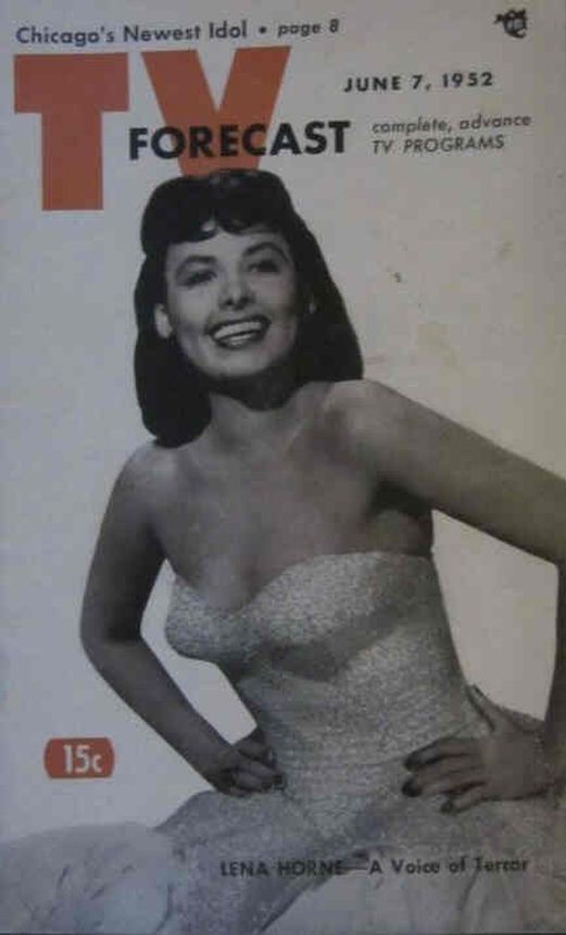 TV FORECAST magazine side cover 7 June 1952