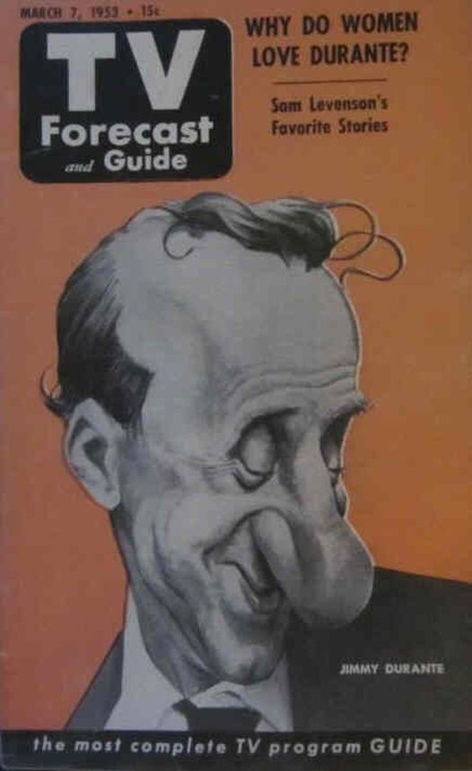 TV FORECAST magazine side cover 7 March 1953