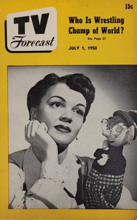TV FORECAST magazine side cover 1 July 1950